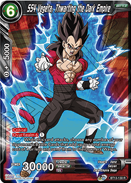 Supreme Rivalry BT13-130 SS4 Vegeta Thwarting The Dark Empire