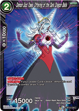 Supreme Rivalry BT13-139 Demon God Towa Offering Of The Dark Dragon Balls