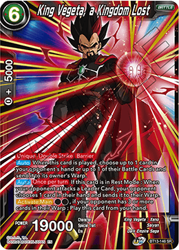 Supreme Rivalry BT13-146 King Vegeta A Kingdom Lost