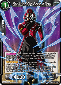 Supreme Rivalry BT13-147 Dark Masked King Pursuit Of Power