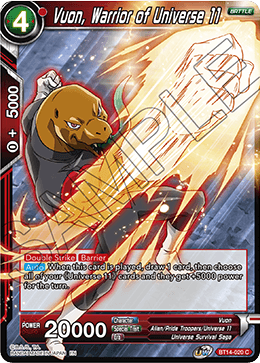 Cross Spirits BT14-020 Vuon Warrior Of Universe 11 Foil