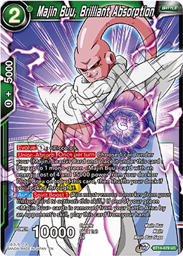 Cross Spirits BT14-079 Majin Buu Brilliant Absorption Foil