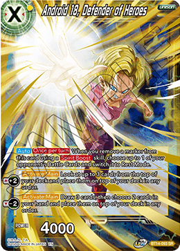Cross Spirits BT14-093 Android 18 Defender Of Heroes