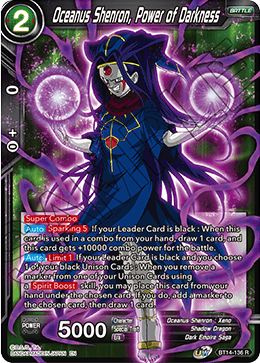 Cross Spirits BT14-136 Oceanus Shenron Power Of Darkness Foil