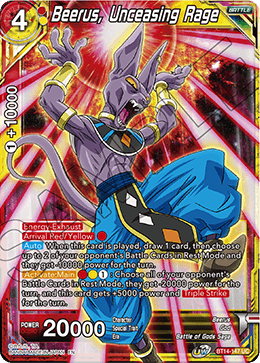Cross Spirits BT14-147 Beerus Unceasing Rage Foil