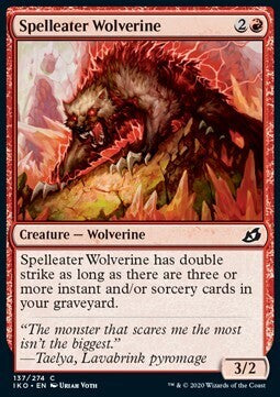 MTG IKORA : LAIR OF BEHEMOTHS - 137/274 Spelleater Wolverine