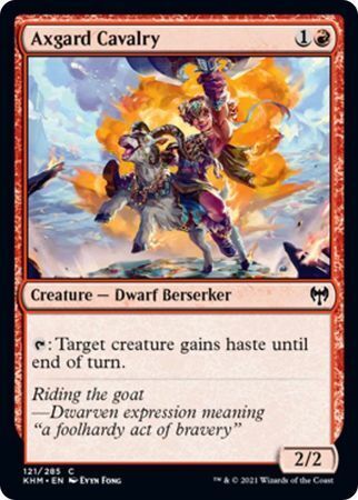 MTG Kaldheim 121/285 Axgard Cavalry