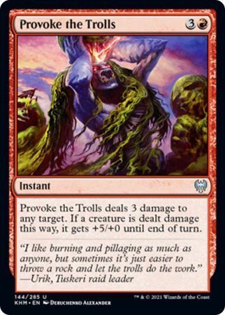 MTG Kaldheim 144/285 Provoke the Trolls