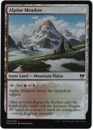 MTG Kaldheim 248/285 Alpine Meadow Foil