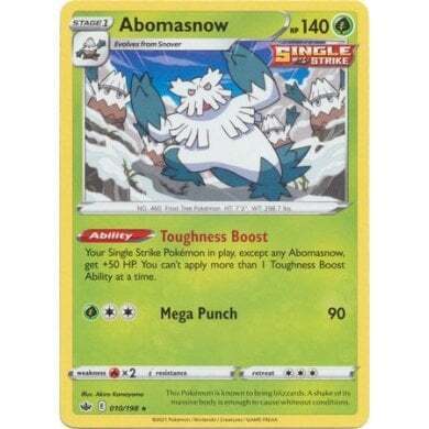 SWSH Chilling Reign 010-198 Abomasnow