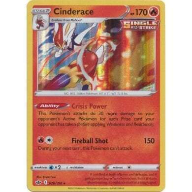 SWSH Chilling Reign 028-198 Cinderace