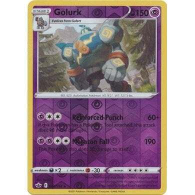 SWSH Chilling Reign 066-198 Golurk Reverse