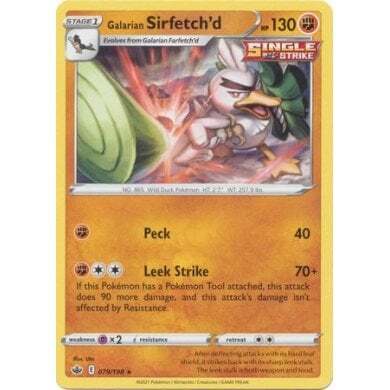 SWSH Chilling Reign 079-198 Galarian Sirfetch’d