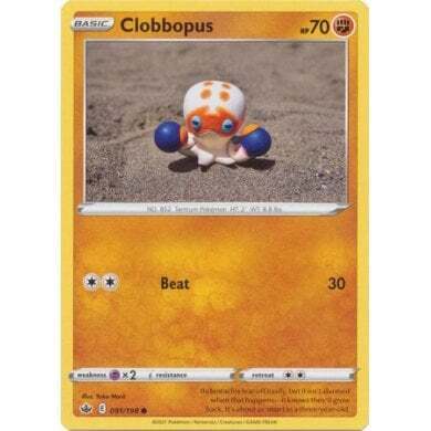 SWSH Chilling Reign 091-198 Clobbopus