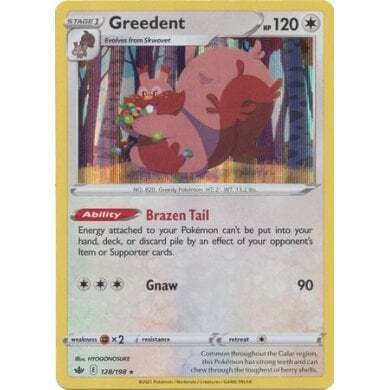 SWSH Chilling Reign 128-198 Greedent