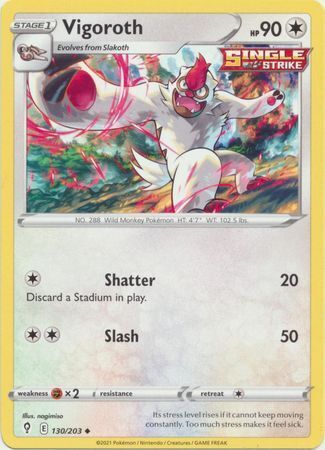SWSH Evolving Skies 130/203 Vigoroth
