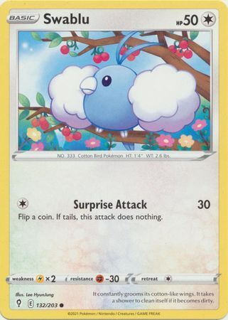 SWSH Evolving Skies 132/203 Swablu