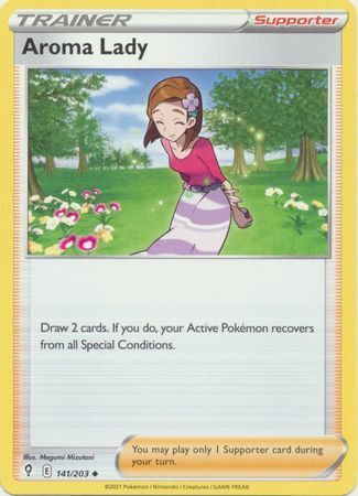 SWSH Evolving Skies 141/203 Aroma Lady