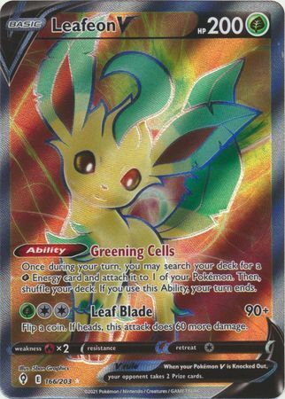 SWSH Evolving Skies 166/203 Leafeon V