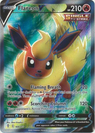 SWSH Evolving Skies 169/203 Flareon V