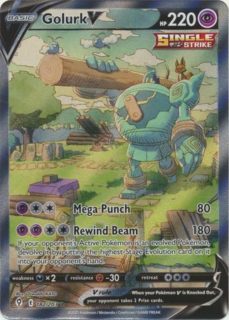 SWSH Evolving Skies 182/203 Golurk V