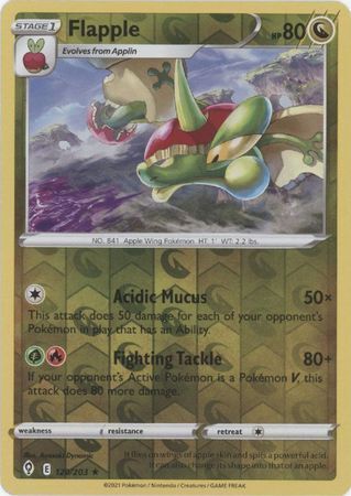 SWSH Evolving Skies 120/203 Flapple Reverse