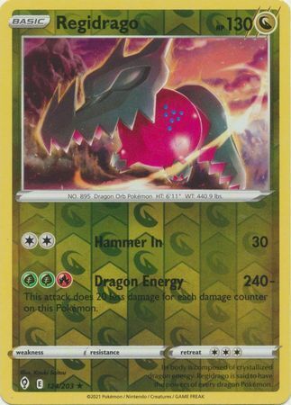 SWSH Evolving Skies 124/203 Regidrago Reverse