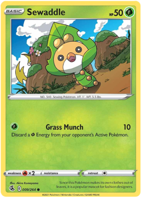 SWSH Fusion Strike 009-264 Sewaddle