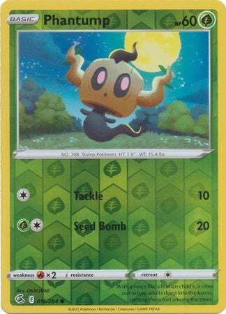SWSH Fusion Strike 016-264 Phantump Reverse