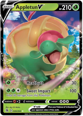 SWSH Fusion Strike 026-264 Appletun V