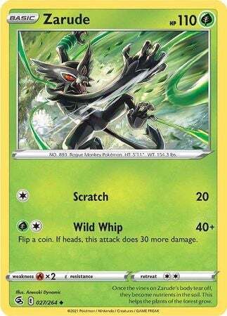 SWSH Fusion Strike 027-264 Zarude