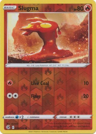 SWSH Fusion Strike 034-264 Slugma Reverse
