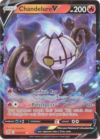 SWSH Fusion Strike 039-264 Chandelure V