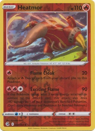 SWSH Fusion Strike 041-264 Heatmor Reverse