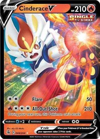 SWSH Fusion Strike 044-264 Cinderace V