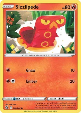 SWSH Fusion Strike 046-264 Sizzlipede