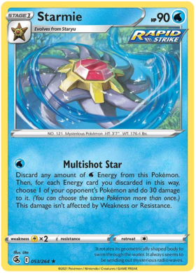 SWSH Fusion Strike 053-264 Starmie