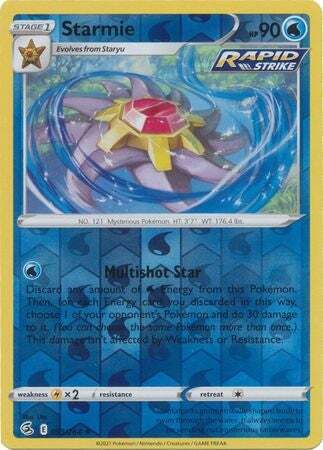 SWSH Fusion Strike 053-264 Starmie Reverse