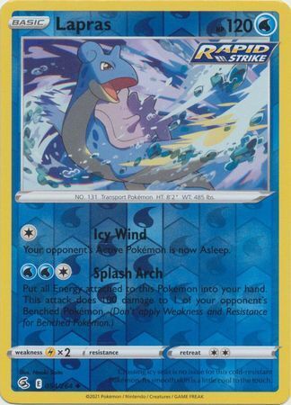 SWSH Fusion Strike 054-264 Lapras Reverse