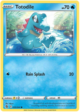 SWSH Fusion Strike 055-264 Totodile