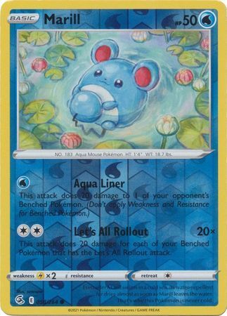 SWSH Fusion Strike 058-264 Marill Reverse