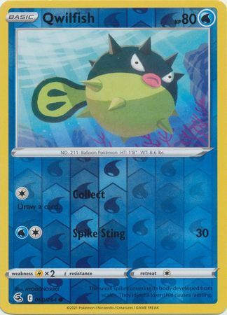 SWSH Fusion Strike 060-264 Qwilfish Reverse