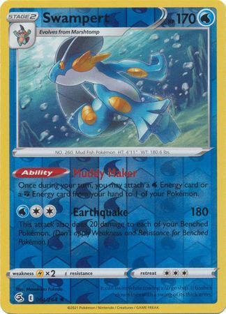 SWSH Fusion Strike 064-264 Swampert Reverse