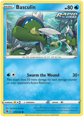 SWSH Fusion Strike 070-264 Basculin