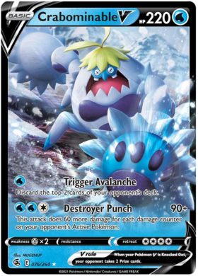 SWSH Fusion Strike 076-264 Crabominable V