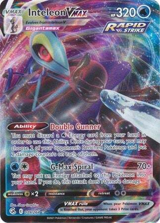 SWSH Fusion Strike 079-264 Inteleon VMAX