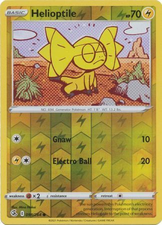 SWSH Fusion Strike 098-264 Helioptile Reverse