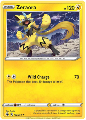 SWSH Fusion Strike 102-264 Zeraora