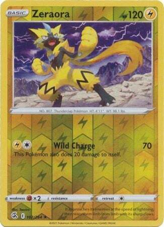 SWSH Fusion Strike 102-264 Zeraora Reverse