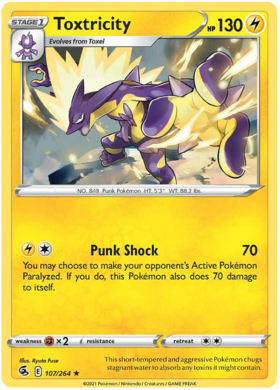 SWSH Fusion Strike 107-264 Toxtricity